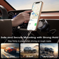 Magnetic Car Phone Mount – Upgraded Vacuum Suction Holder, 360° Adjustable Dashboard & Windshield Bracket