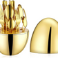 Premium Cutlery Set 24 Pcs with Oval Shaped Stand (Golden Egg)