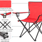 Portable & Foldable Camping Chair with Cup Holder, Outdoor Chair – Black