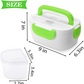 Electric Lunch Box – Portable Food Warmer for Work & Travel - Green