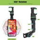 Multifunctional Car Phone Holder Mount, Rearview Mirror Phone Holder for Car, 360 Degree Rotatable