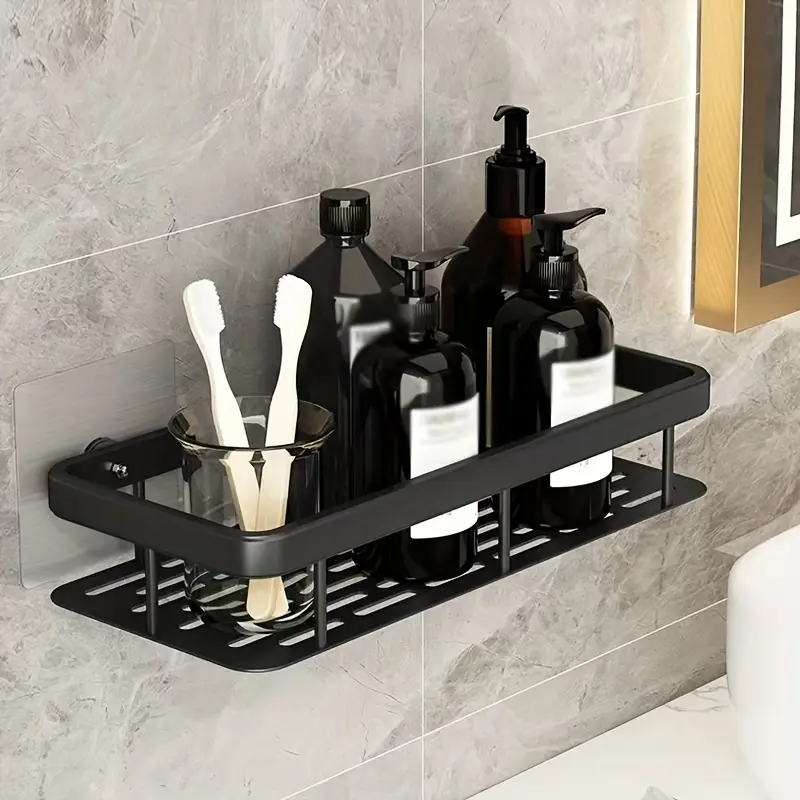 Aluminium Bathroom Shelf Self Adhesive for Wall Shelf Organizer