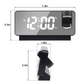 LED Digital Projector Projection Snooze Dual Alarm Clock Timer - White