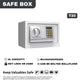 Solid Steel Electronic Digital Money Safe Box With Double Locking Steel Bolts