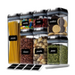 7 Pieces Container Set Airtight Food Storage with 8 Labels & Chalk Marker