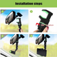 Multifunctional Car Phone Holder Mount, Rearview Mirror Phone Holder for Car, 360 Degree Rotatable