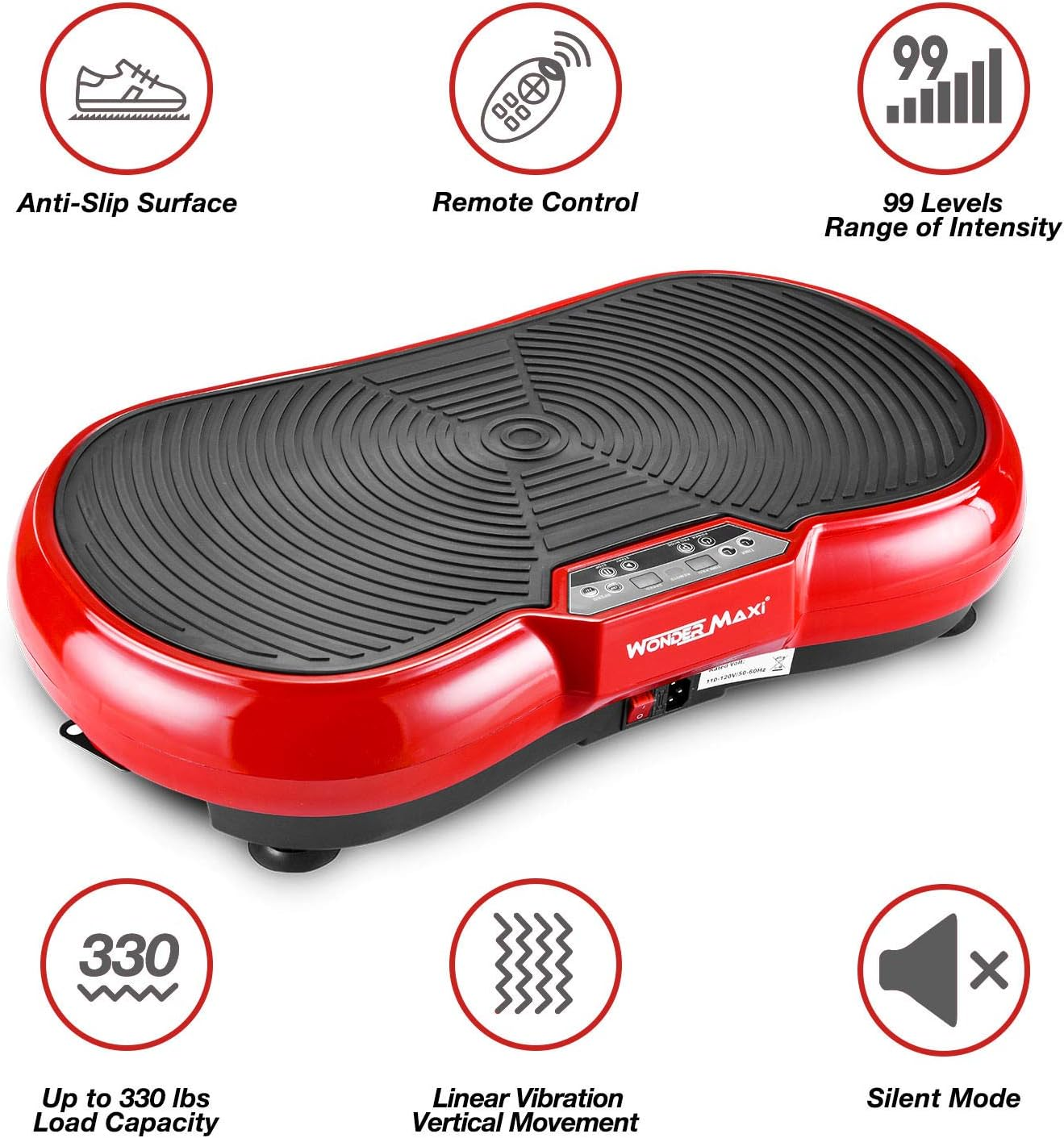 Whole Body Vibration Plate Machine With Remote Control and Resistance Bands