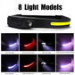 Coba Bright Rechargeable Headlamp Flashlight, 8 Lighting Modes with Motion Sensor Head Lamp CB-811-1