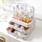 Dustproof Makeup Organizer with 3 Drawers – Waterproof Cosmetic Storage Box
