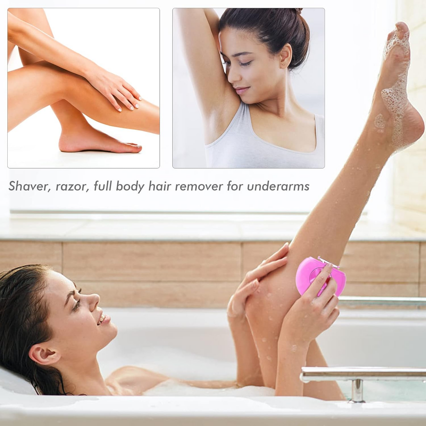 4 in 1 Women’s Electric Razor & Epilator – Manual Body Hair Trimmer