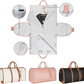 8 in 1 Travel Storage Bag Leather Travel Duffel Bag with Shoulder Strap