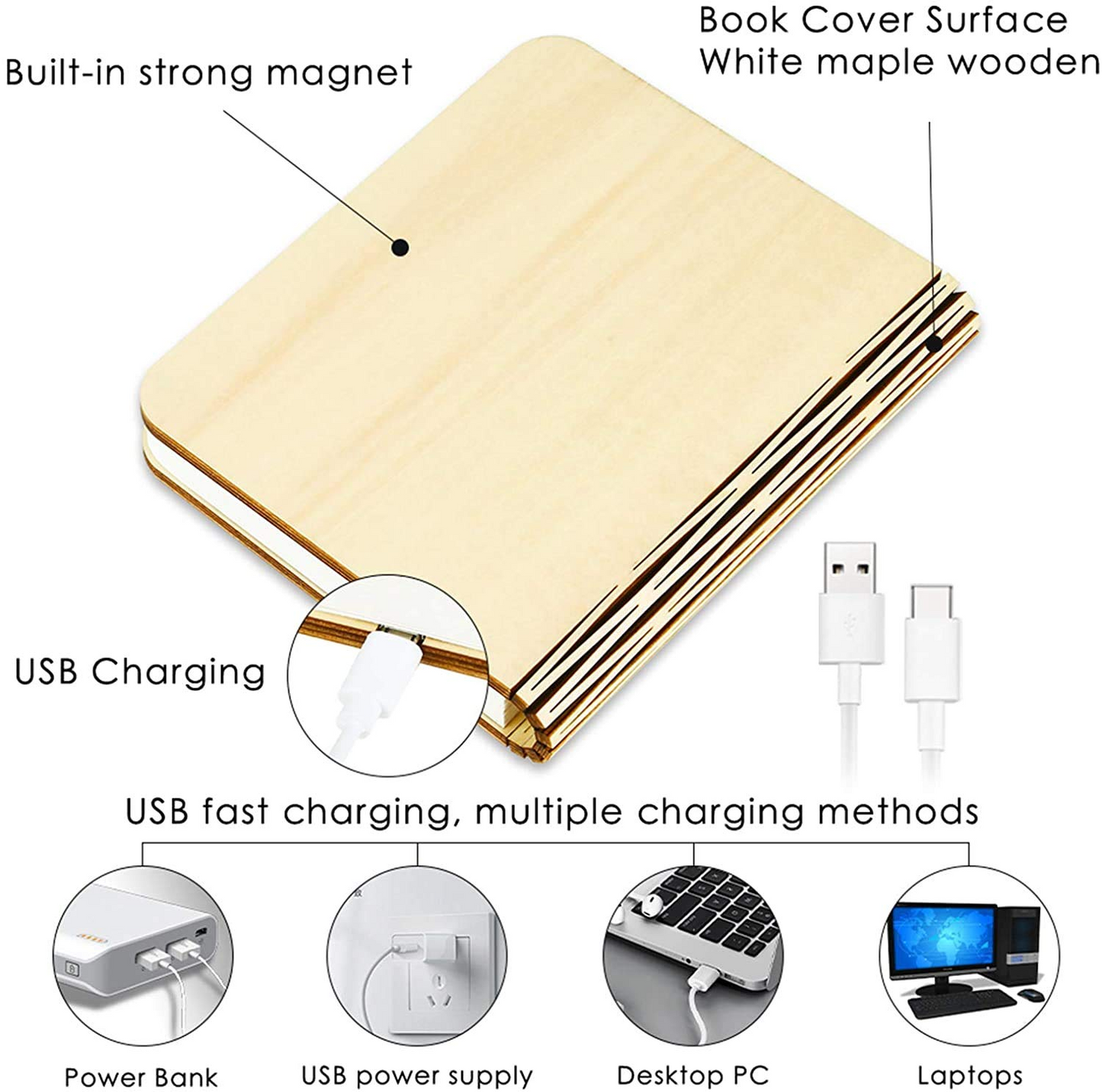 Foldable Book Lamp