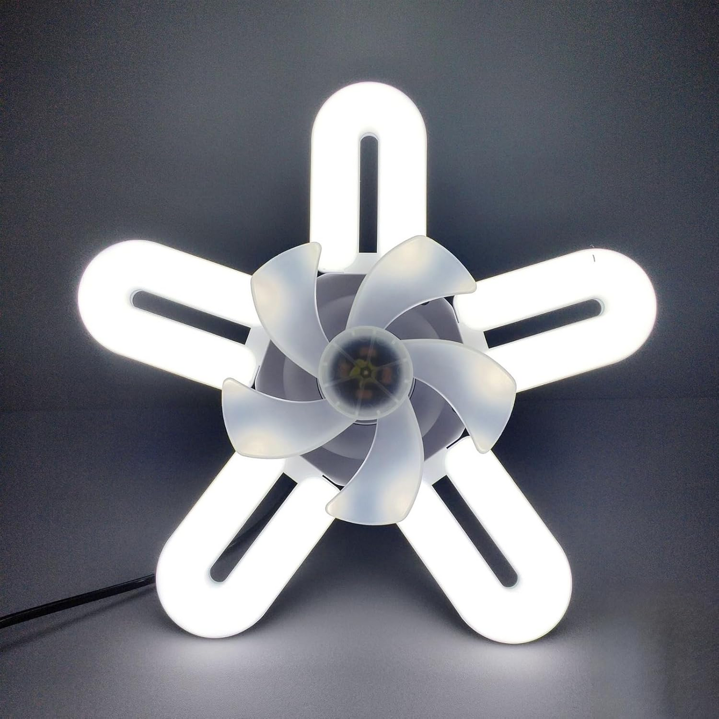 Socket Ushaped Fan Light – Small Ceiling Fan with Integrated LED Lighting