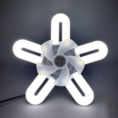 Socket Ushaped Fan Light – Small Ceiling Fan with Integrated LED Lighting