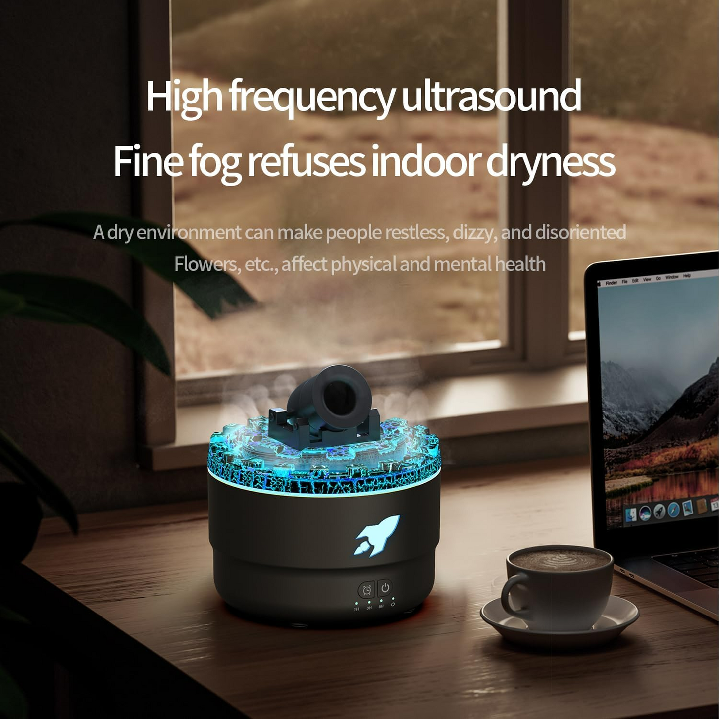 Cannon Blast Aroma Diffuser – Volcano Mist Humidifier