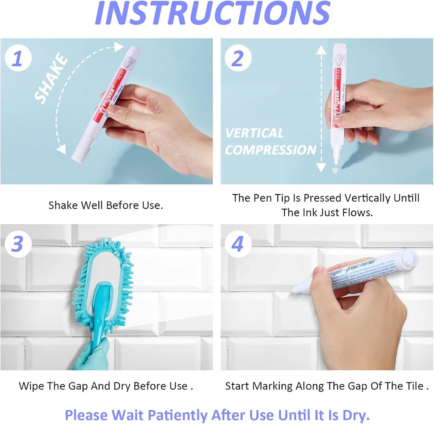 Tile Line Restorer Pen