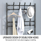 3-in-1 Coat Rack & Shoe Rack Organizer 4 Tier Storage Organizer with Hooks