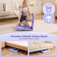 Pilates Reformer Board Machine Foldable – Multifunctional Home Fitness Board with Ab Roller