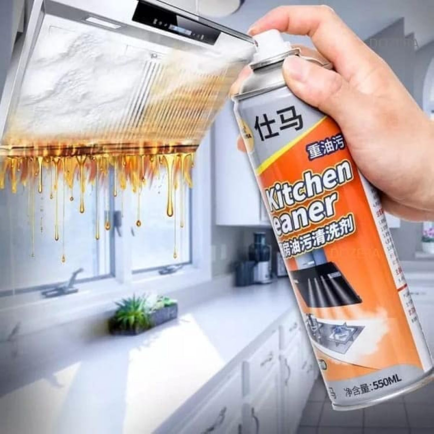 Kitchen Oil Grease Foam Cleaner Spray 500ml