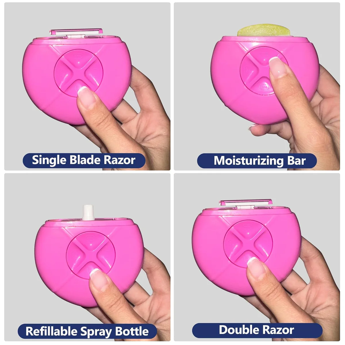 4 in 1 Women’s Electric Razor & Epilator – Manual Body Hair Trimmer
