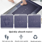 Bathroom Mat (2pcs) Silicone Super Absorbent Quick Dry for and Floor Mats