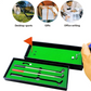 Golf Pen, Mini Golf Gift Set, Desktop Golf Ball Pen Gift, 3 Golf Clubs Pens with Balls and Flag