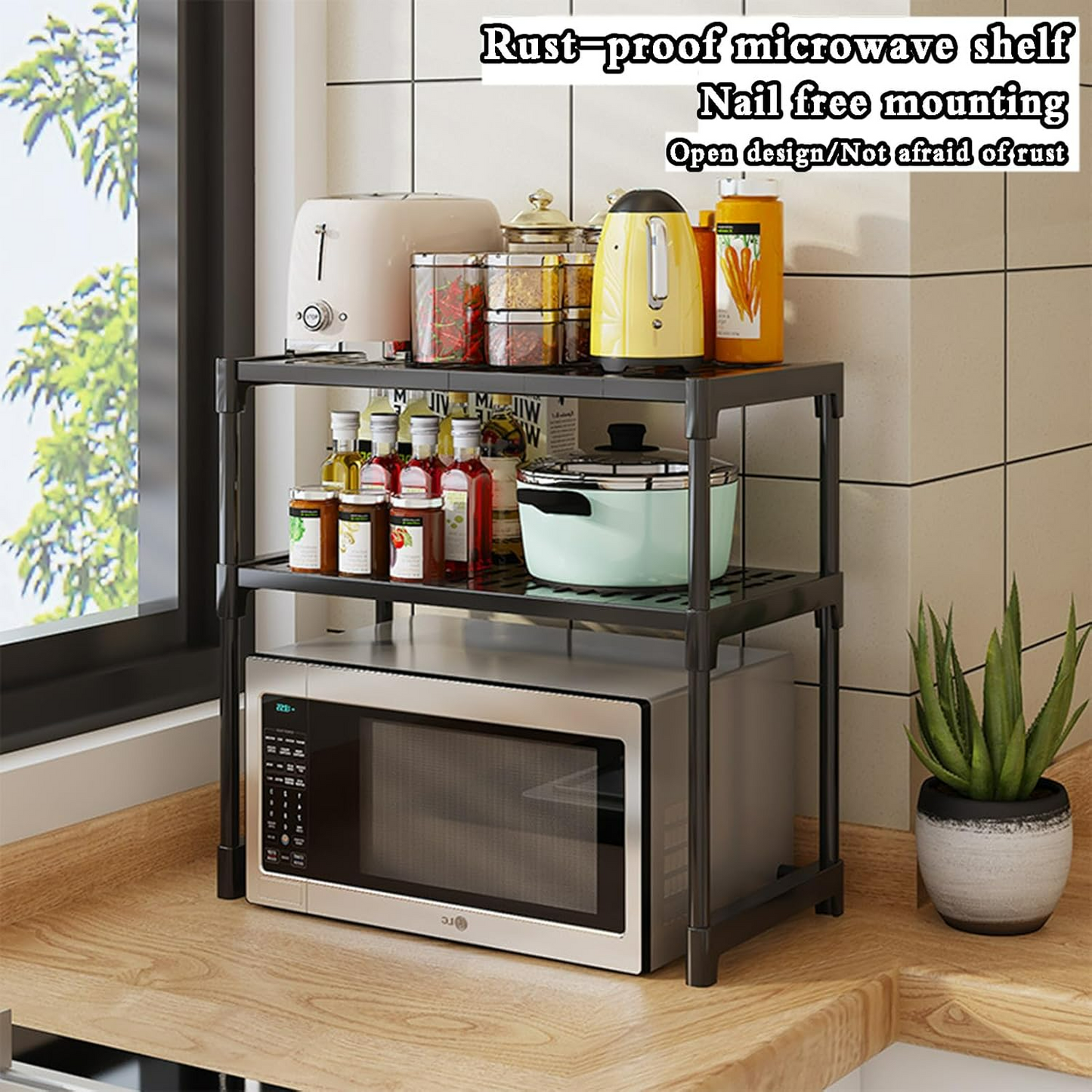Kitchen countertop Organizer, Microwave Stand