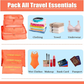 6-Piece Travel Packing Cubes Set – Foldable Luggage Organizer Bags