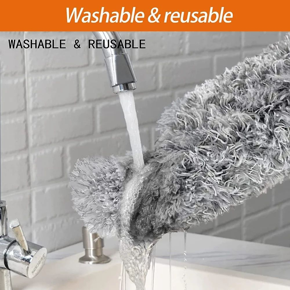 100 Inch Fan Duster, Extendable Microfiber Duster, Feather dust cleaner
