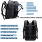 Vacuum Compression Travel Backpack with Pump – Space Saver Bag for Camping & Luggage