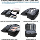 Vacuum Compression Travel Backpack with Pump – Space Saver Bag for Camping & Luggage