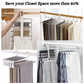 Multifunctional Wardrobe 5 Layers Pants Storage Rack Hangers Holders 5 In 1