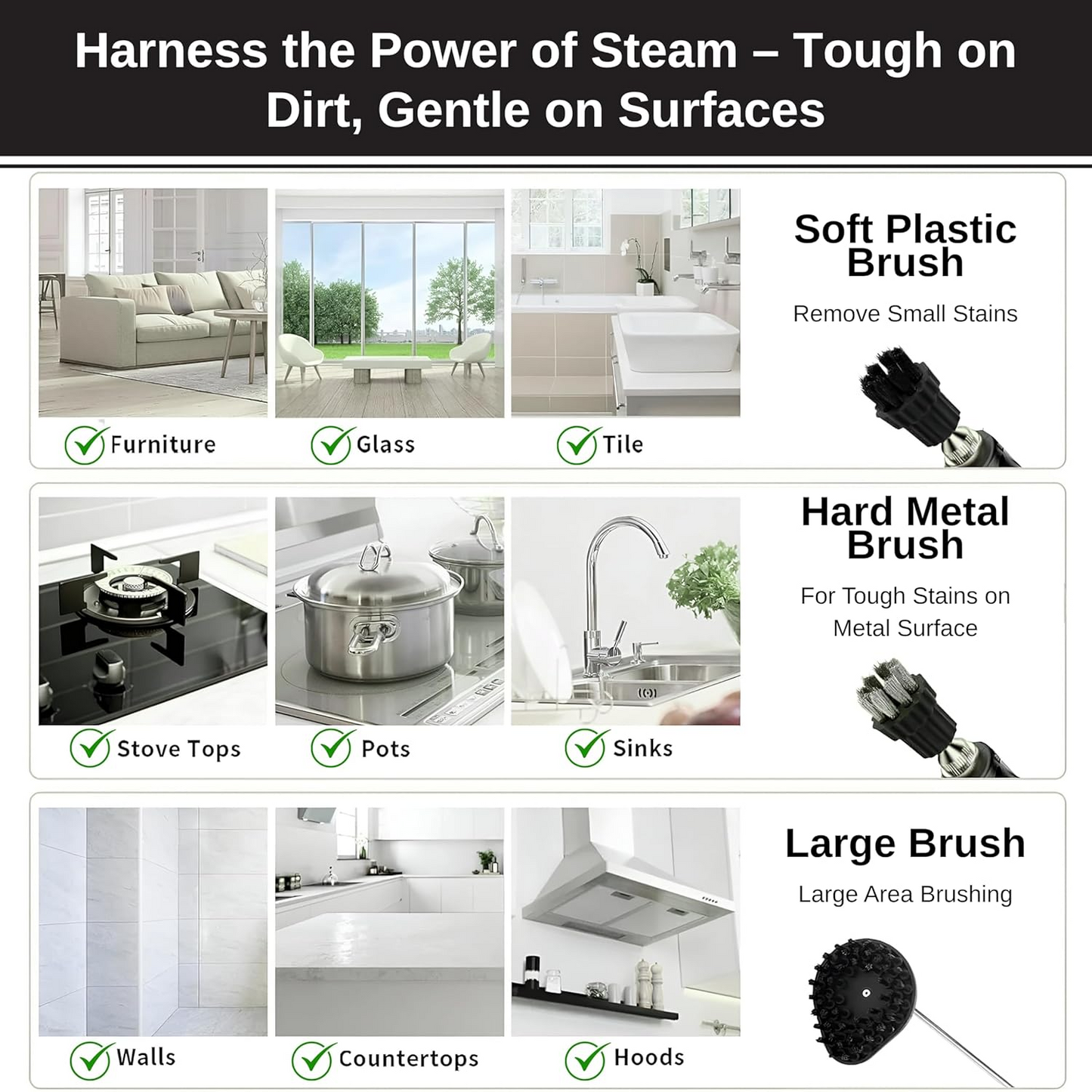 2500W High-Pressure Handheld 6 level Steam Cleaner