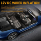 Tire Inflator Portable Air Compressor - Air Pump for Car Tires with Tire Pressure Gauge MK-322
