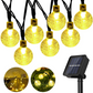 Solar String Lights, 1 Pack Outdoor String Light 50 LED 5 Meter Waterproof Solar Powered Christmas