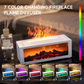 Flame Fire place Diffuser, Vintage Fireplace Aromatherapy Diffuser Humidifier