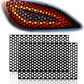 Universal Car Rear Tail Light Lamp Stickers Honeycomb