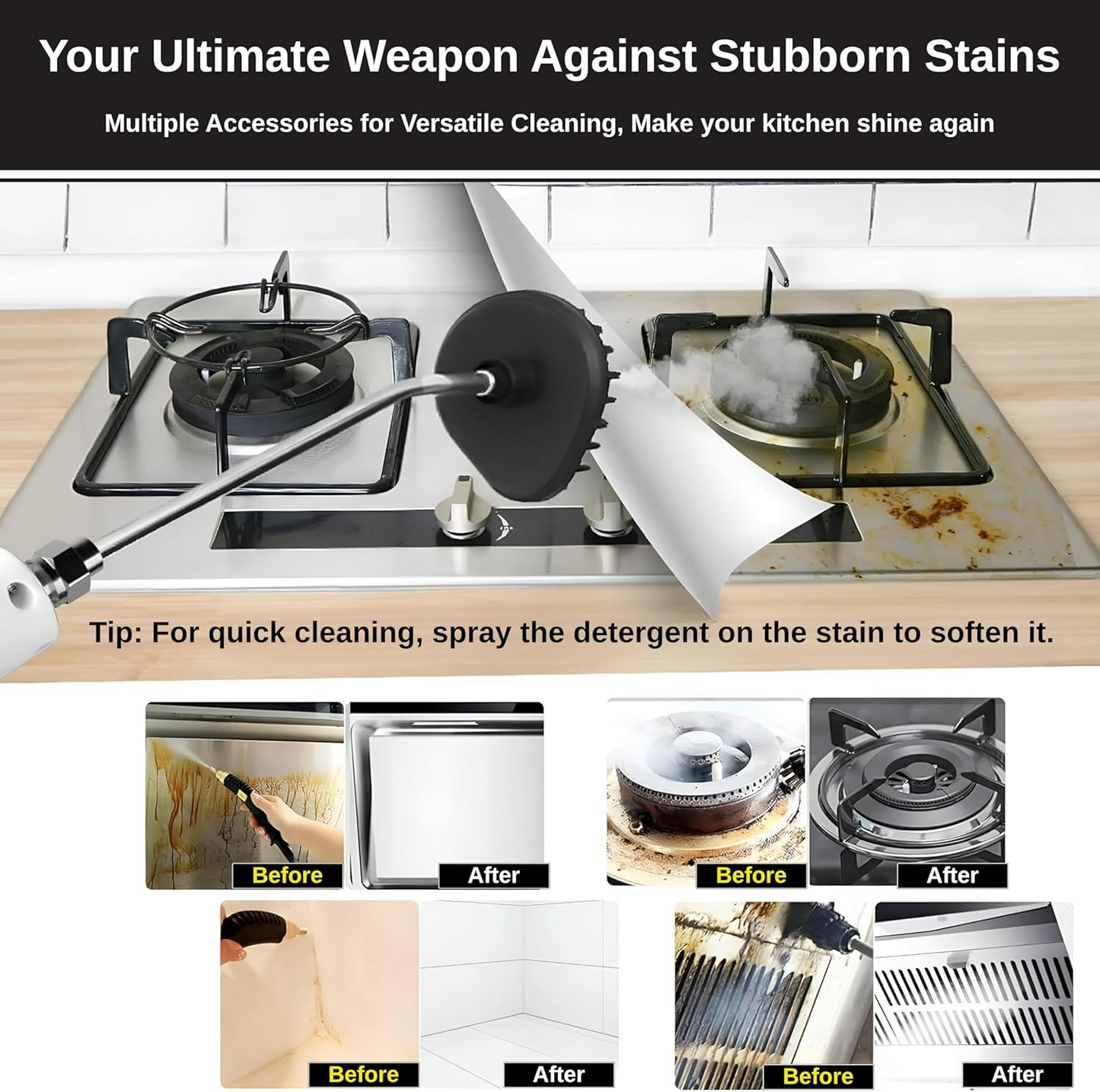 2500W High-Pressure Handheld 6 level Steam Cleaner