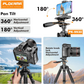 PLOKAMA Professional Tripod 150cm – 360° Rotation with Bluetooth Remote PK-9950