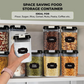 7 Pieces Container Set Airtight Food Storage with 8 Labels & Chalk Marker