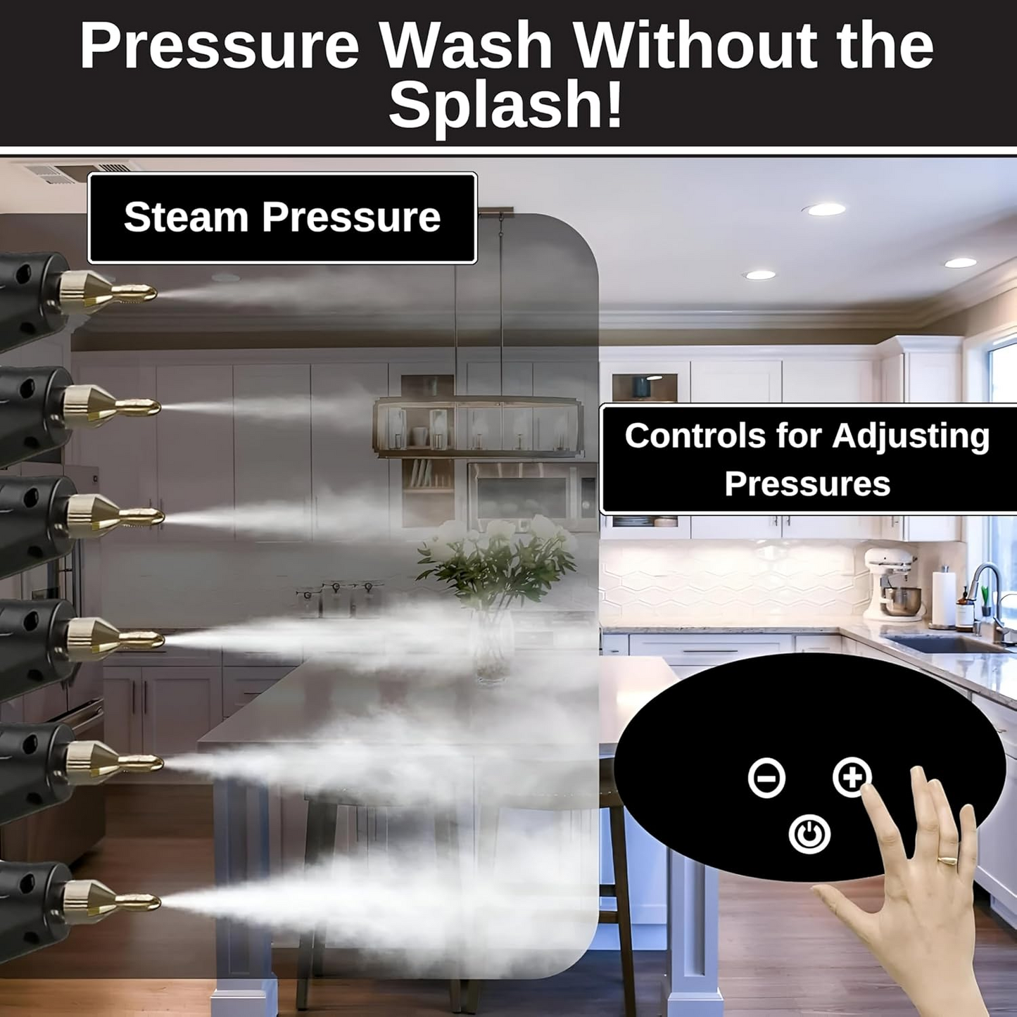 2500W High-Pressure Handheld 6 level Steam Cleaner