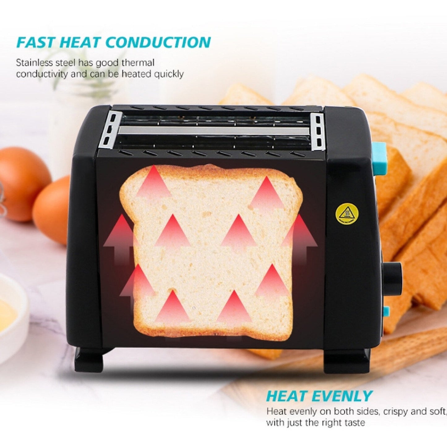 Raf 2 Slice Toaster 650W R263 R262