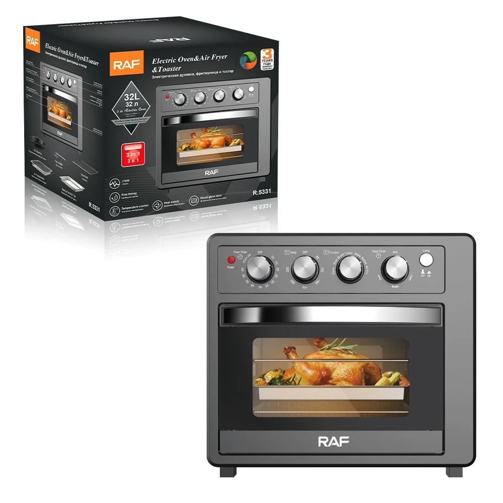 Raf Air Fryer Oven Toaster 1700 Wat 32 Liter Model R5331
