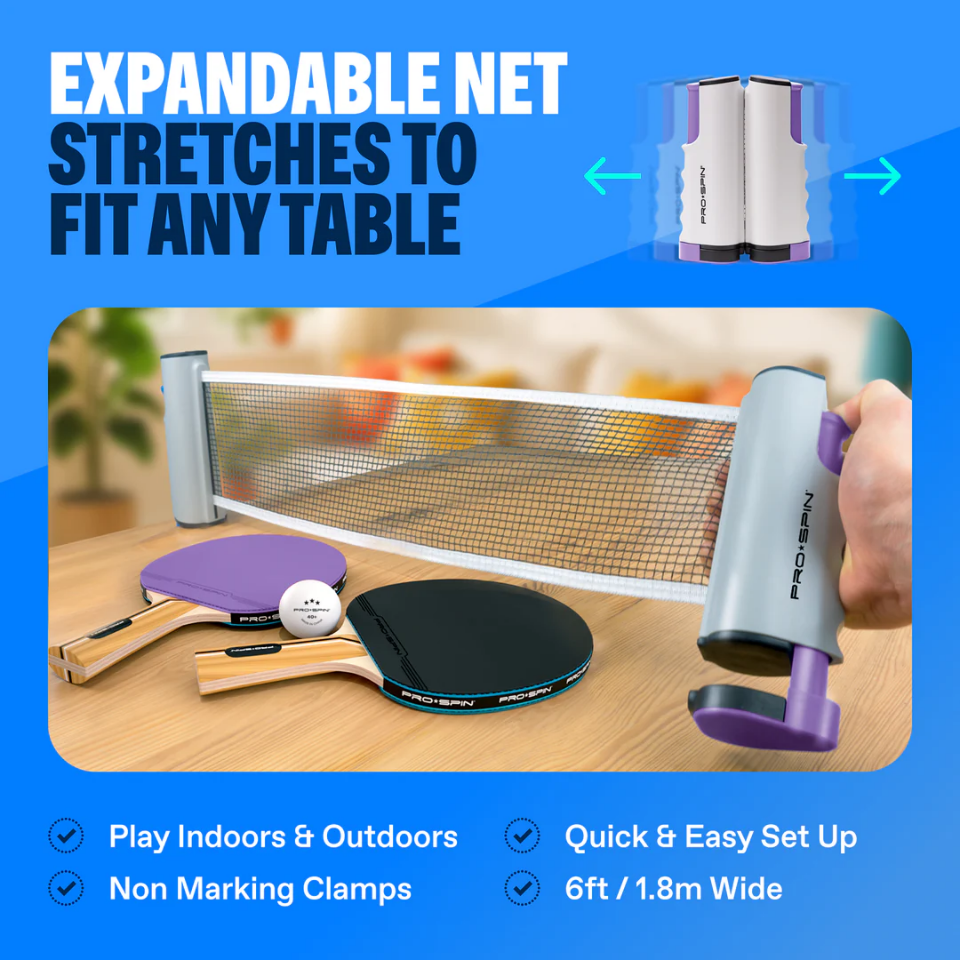 PingPong Game Set All-In-One Portable Tennis Set With Racket and balls