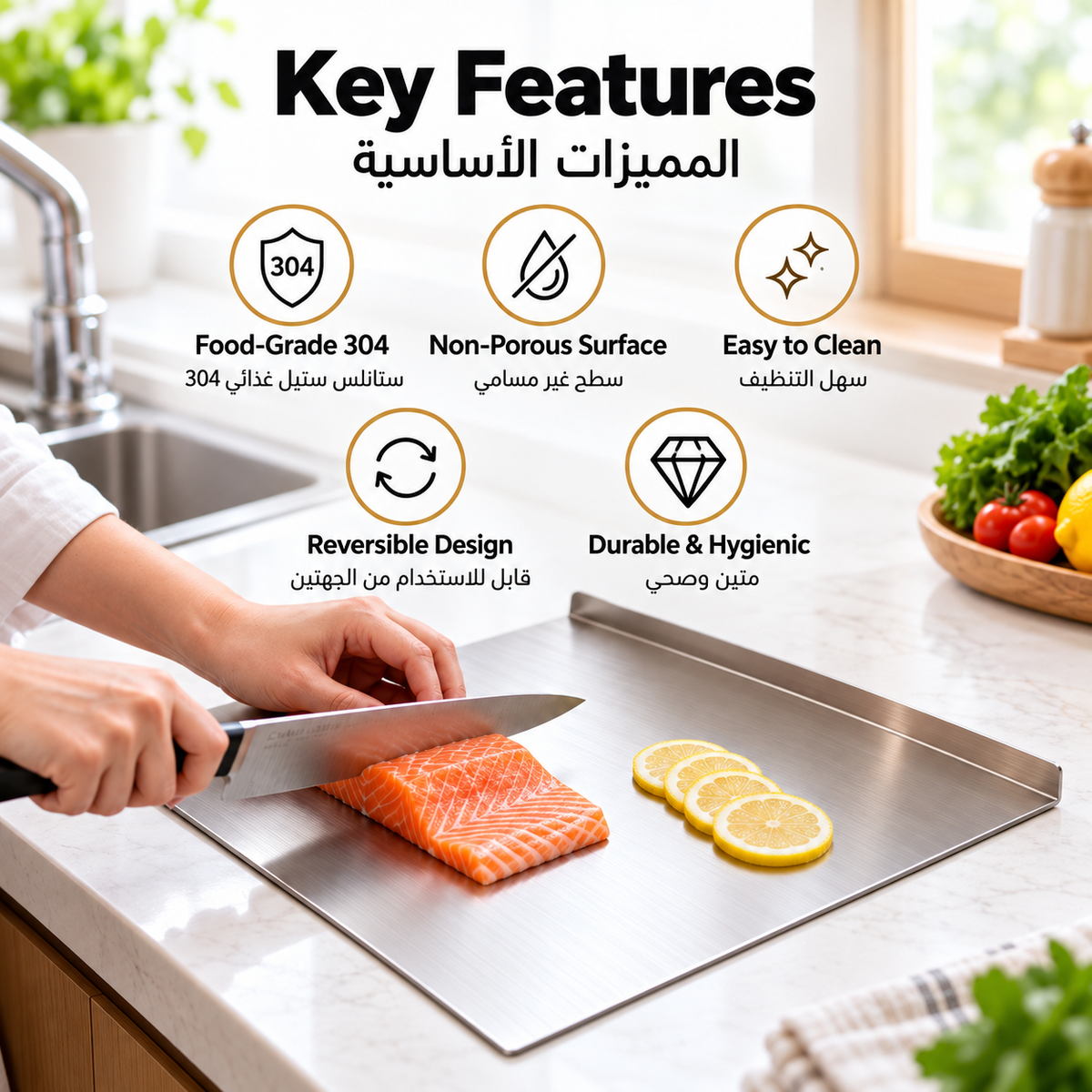 Stainless Steel Cutting Board