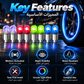RGB LED tire valve stem cap lights