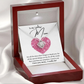 Love Knot Pendant for Her, Necklace with Message Card, Couple Jewelry Mom Note Gift