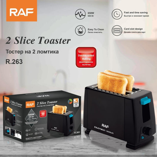Raf 2 Slice Toaster 650W R263 R262