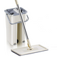 Household Cleaning Tool Wet Dry Hand-Free Mop Bucket Set With Plastic Basket Cloth Material