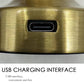 Golden Mushroom Restaurant Led Cordless Table Lamp Usb